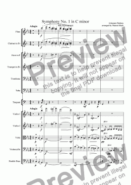 page one of Symphony #1