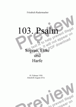 page one of 103. Psalm