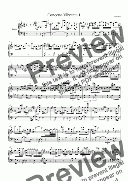 page one of Concerto Vibrante 1 (Piano )