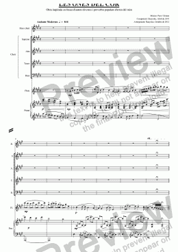 page one of 189-Les ones del cor (chamber version Nr. 1) (catalan)