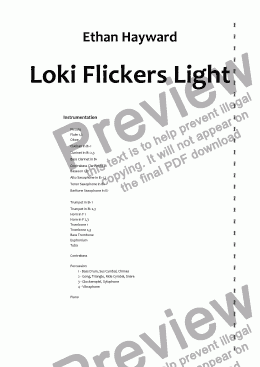 page one of Loki Flickers Light