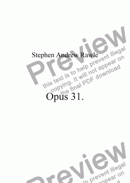 page one of Opus 31 for piano.