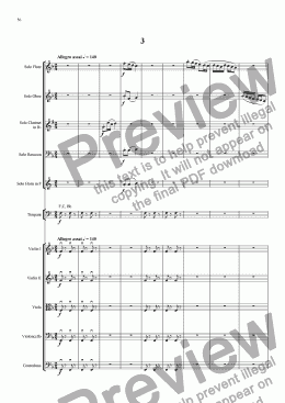 page one of Sinfonietta Concertante - Movt 3