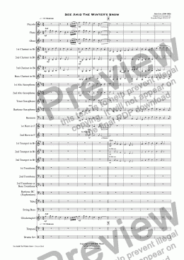 page one of See Amid The Winter’s Snow (Christmas) - Concert Band