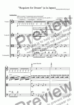 page one of Requiem for Dream (variation)