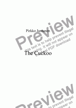 page one of The Cuckoo