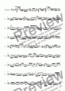 page one of Suite Nr. 2, Allemande