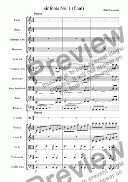 page one of sinfonia No. 1 (final)