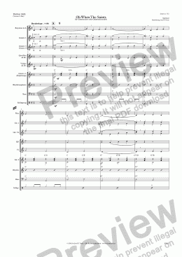 page one of Oh When The Saints (GE/Score & Parts)