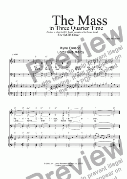 page one of The Mass in Three Quarter Time (Revised)