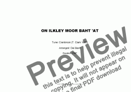 page one of On Ilkley Moor Baht ’at