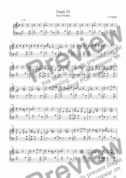 page one of Taste of Paradise (Piano solo)