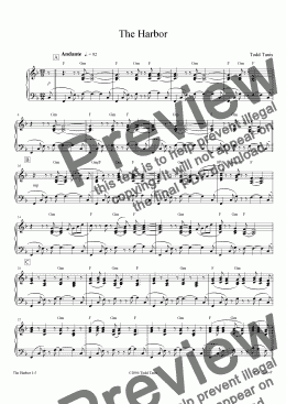 page one of Harbor, The [piano solo]