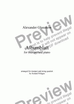 page one of Albumblatt