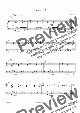 page one of Step It Up! [piano solo]