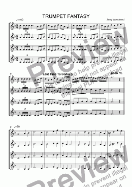 page one of TRUMPET FANTASY
