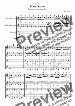 page one of Brass Quartet