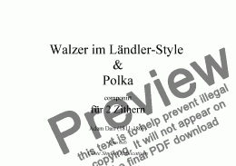page one of Walzer im Ländler-Style & Polka (bass clef)