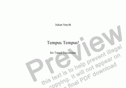page one of Tempus Tempus