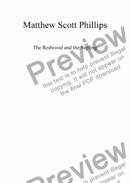 page one of The Redwood and the Sapling