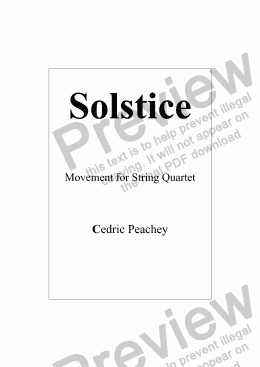 page one of Solstice