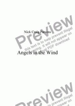 page one of Angels in the Wind