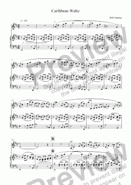 page one of Caribbean Waltz