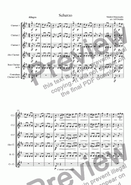 page one of Scherzo