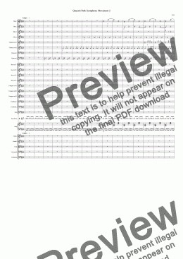 page one of Queen’s Park Symphony Movement 2