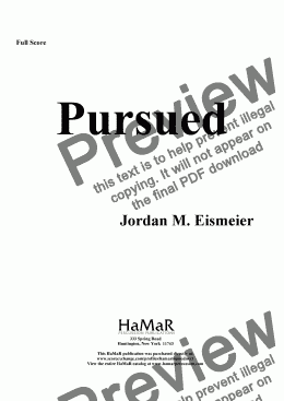 page one of Pursued