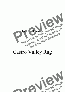 page one of Castro Valley Rag