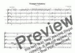 page one of Stanley Trumpet Voluntary for Wind Quintet