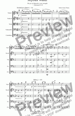 page one of Joyous Waltz