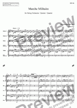 page one of Marche Militaire, Op.51 No.1