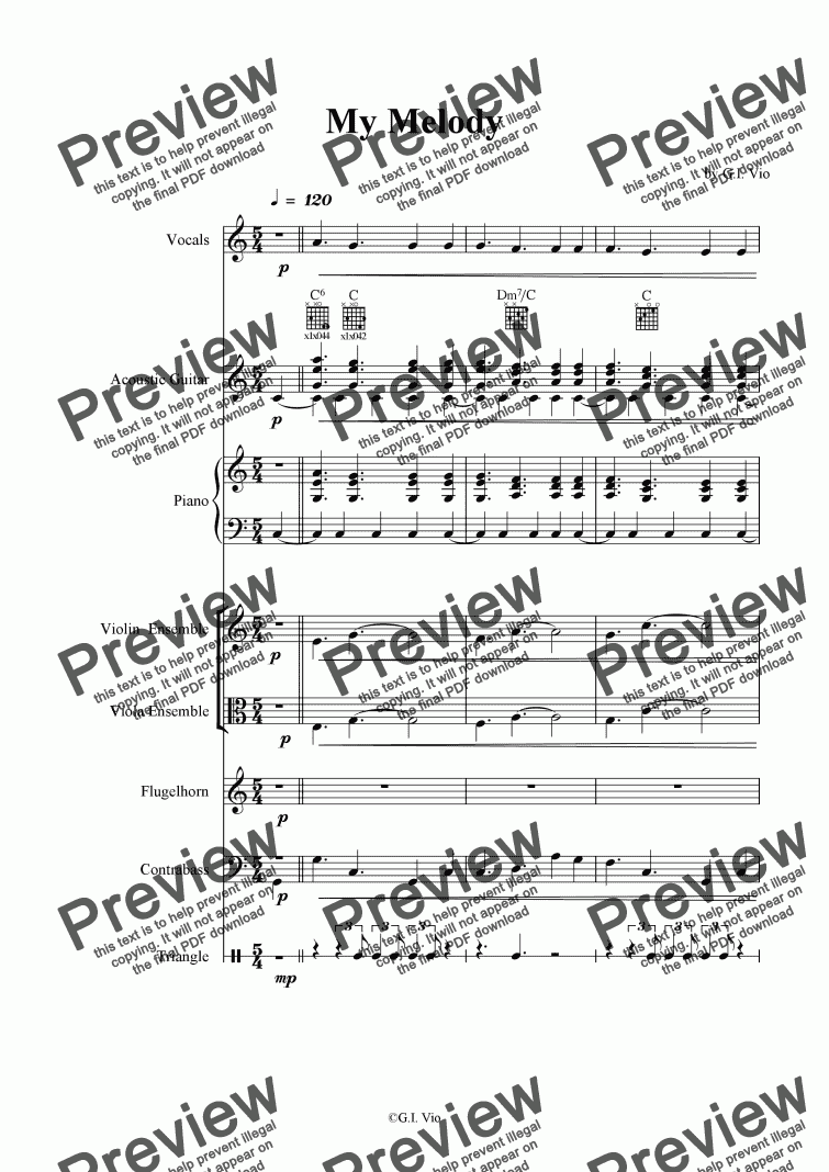  My  Melody  Download Sheet Music  PDF file