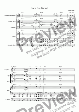 page one of New Era Ballad