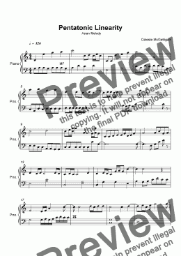 page one of Pentatonic Linearity