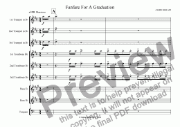 page one of Fanfare for a Graduation