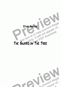 page one of The Sword In The Tree
