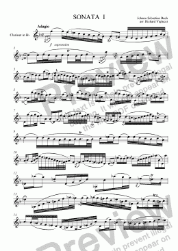 page one of Sonata No. 1 