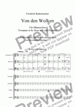 page one of Vonden Wolken 