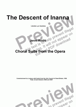 page one of Act 1 The Descent of Inanna