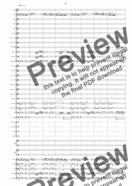 page one of Symphony No 67 4th movement