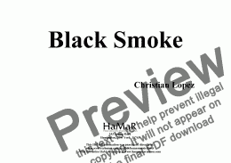 page one of Black Smoke