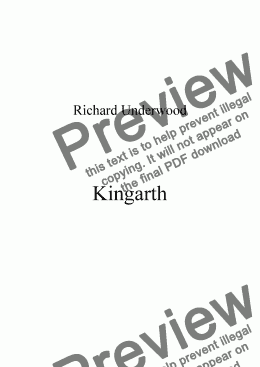 page one of Kingarth