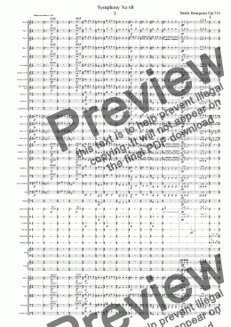 page one of Symphony No 68 1st mvt