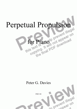 page one of Perpetual Propulsion