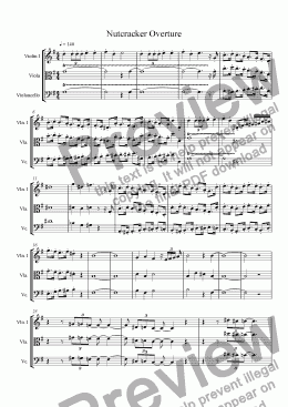 page one of Nutcracker Overture