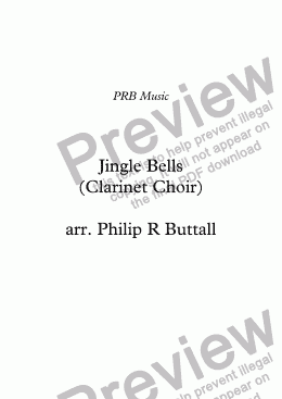 page one of Jingle Bells (Clarinet Choir)