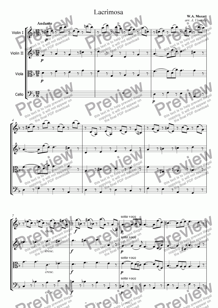 Lacrimosa - Download Sheet Music PDF File